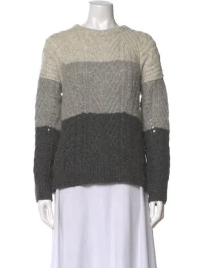 Pre-owned Marc By Marc Jacobs Wool Striped Sweater In Gray