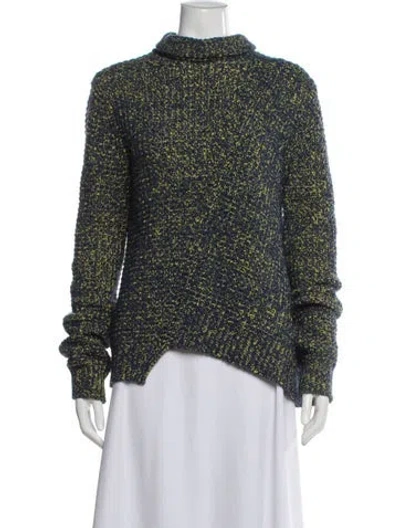 Pre-owned Marc By Marc Jacobs Wool Turtleneck Sweater In Blue