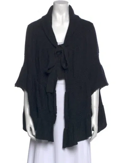 Pre-owned Marc By Marc Jacobs Wool V-neck Sweater In Black