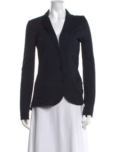 Pre-owned Marc By Marc Jacobs Wool V-neck Sweater In Blue