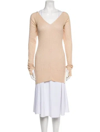 Pre-owned Marc By Marc Jacobs Wool V-neck Sweater In Pink