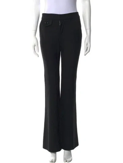 Pre-owned Marc By Marc Jacobs Wool Wide Leg Pants In Black