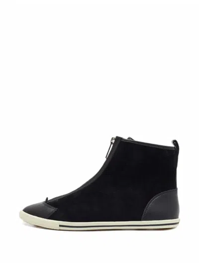 Pre-owned Marc By Marc Jacobs Zip-front High-top Sneakers In Black
