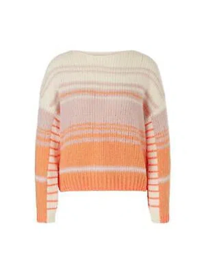 Pre-owned Marc Cain - Sweater In Grobstrick Knitted In Germany In Bright Peach