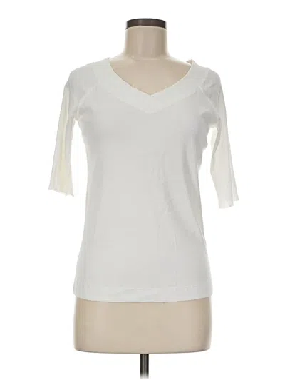 Pre-owned Marc Cain 3/4 Sleeve T-shirt In Ivory