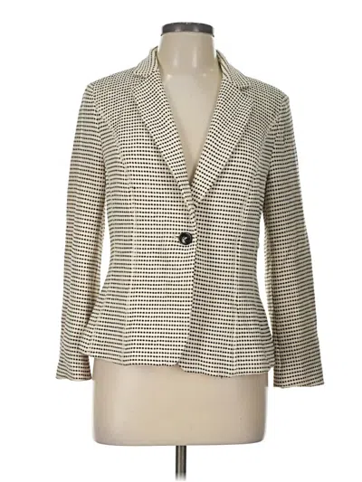 Pre-owned Marc Cain Blazer Jacket In Ivory