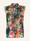 Marc Cain Blouse With Frill In 558 In Multi