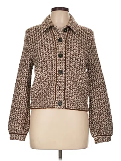 Pre-owned Marc Cain Cardigan Sweater In Brown