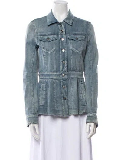 Pre-owned Marc Cain Denim Jacket In Blue