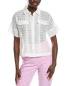 Marc Cain Embroidered Lace Blouse In White