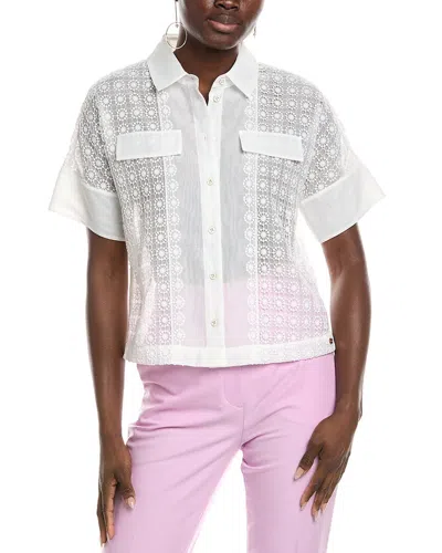 Marc Cain Embroidered Lace Blouse In Multi
