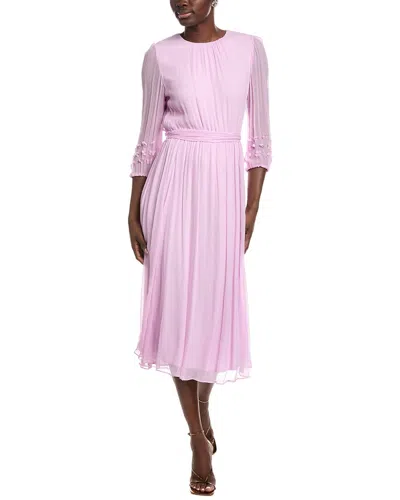Marc Cain Floral Midi Dress In Pink