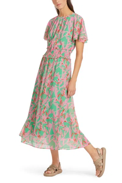 Marc Cain Jade Leaf Dress In Multi