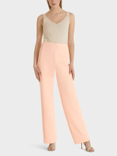 Marc Cain High Waist Pants In Pastel Peach In Pink