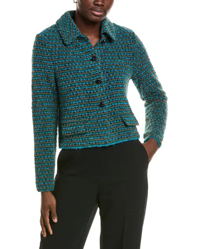 Marc Cain Knit Wool & Alpaca-blend Sweater In Green