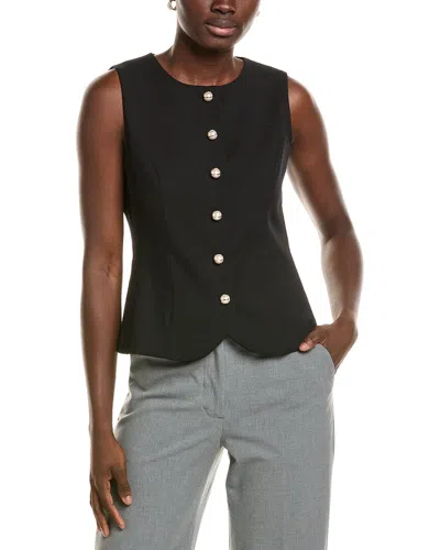 Marc Cain Knit Wool-blend Vest In Black
