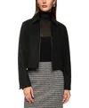 Marc Cain Knitted In Germany Vew Wool Jacket In Black