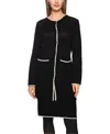Marc Cain Knitted In Germany Virgin Wool Cardigan In Black
