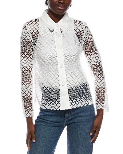 Marc Cain Lace Blouse In White