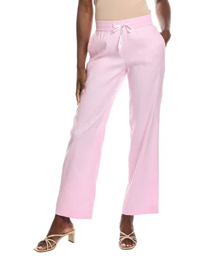 Marc Cain Linen-blend Pant In Pink