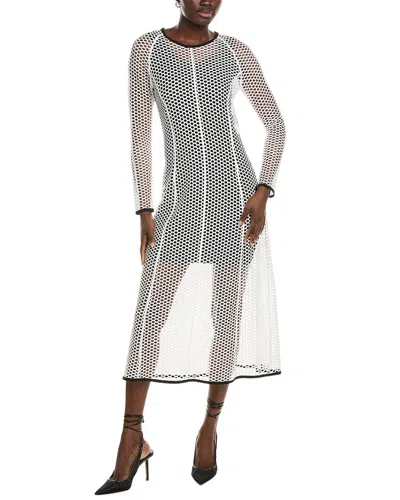 Marc Cain Open-knit Dress In Transparent