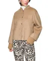 Marc Cain Oversized Jacket With Cuffed Sleeves In Brown