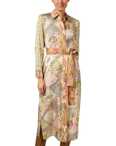 Marc Cain Patchwork Print Shirt In Brown