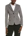 Marc Cain Pattern Blazer In Brown