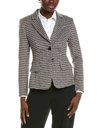 Marc Cain Pattern Blazer In Brown
