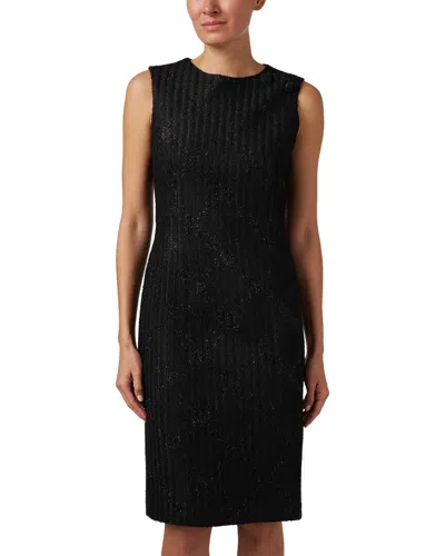 Marc Cain Plaid Sheath Dress In Black