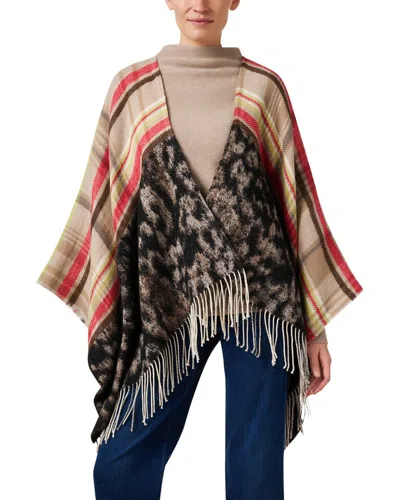 Marc Cain Print Wool & Alpaca-blend Cape In Multi