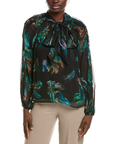 Marc Cain Printed Blouse In Green