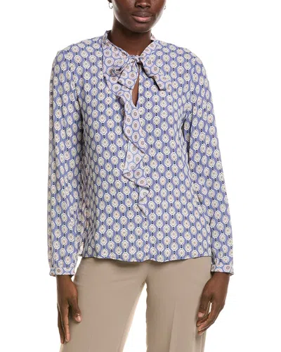 Marc Cain Printed Blouse In White