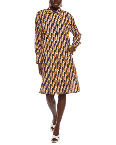 Marc Cain Printed Dress In Blue