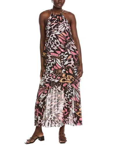 Marc Cain Printed Dress In Brown
