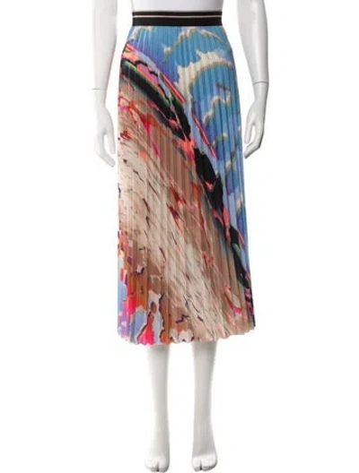 Pre-owned Marc Cain Printed Midi Length Skirt In Neutral