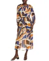 Marc Cain Printed Silk-blend In Multi