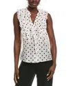 Marc Cain Printed Silk-blend In Multi
