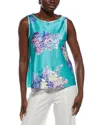 Marc Cain Printed Top In Blue