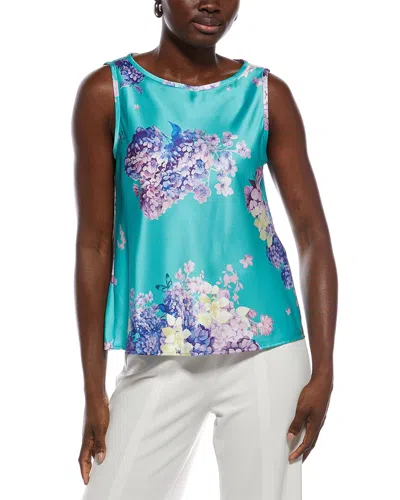 Marc Cain Printed Top In Blue