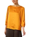 Marc Cain Satin Blouse In Orange
