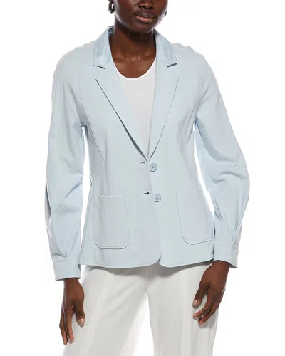 Marc Cain Solid Blazer In Blue