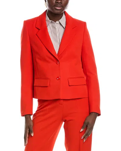Marc Cain Solid Blazer In Red