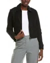 Marc Cain Solid Wool Jacket In Black
