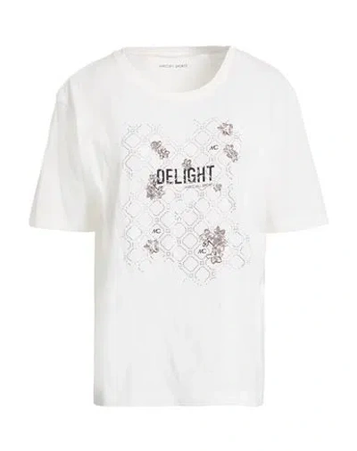 Marc Cain Sports Woman T-shirt White Size 5 Cotton