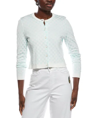 Marc Cain Textured Cardigan In Blue