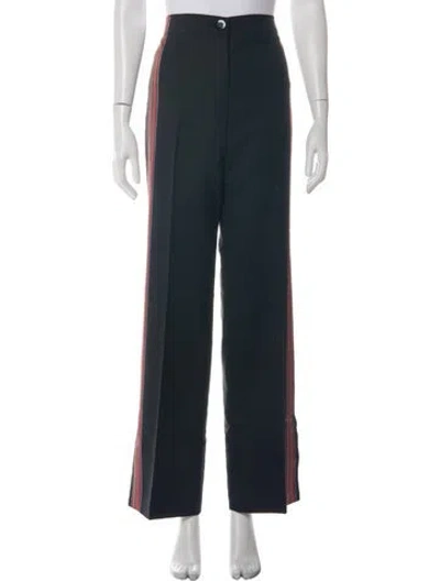 Pre-owned Marc Cain Wide Leg Pants In Black