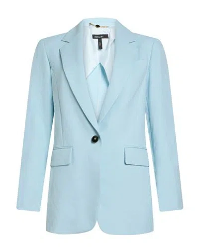 Marc Cain Woman Blazer Sky Blue Size 3 Polyester