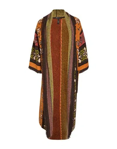 Marc Cain Woman Cardigan Dark Brown Size 2 Acrylic, Polyamide, Alpaca Wool, Wool