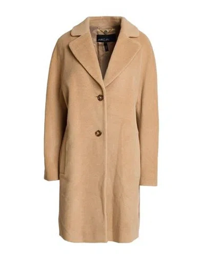 Marc Cain Woman Coat Camel Size 1 Alpaca Wool, Virgin Wool, Polyamide